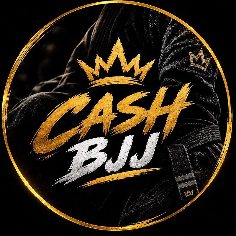 Logo do Cash BJJ, com coroa dourada